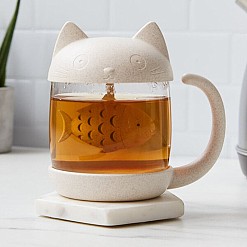 Teetasse in Katzenform