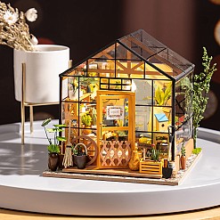 Miniatur-Gewächshausmodell zum Selbstzusammenbau
