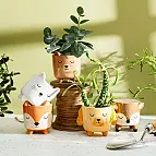 Mini-Blumentopf in Form eines Tieres