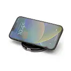 Die Tasche dient als Handyhalterung