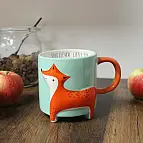 Becher mit geprägtem Fuchs