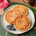 Waffeln in der Form von Stitch zubereiten