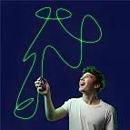 ZipString Luma Glow-in-the-dark leuchtet im Dunkeln schwimmendes Seilspielzeug