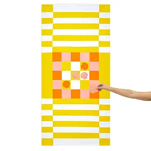 Originales Tic-Tac-Toe-Spiel Strandtuch