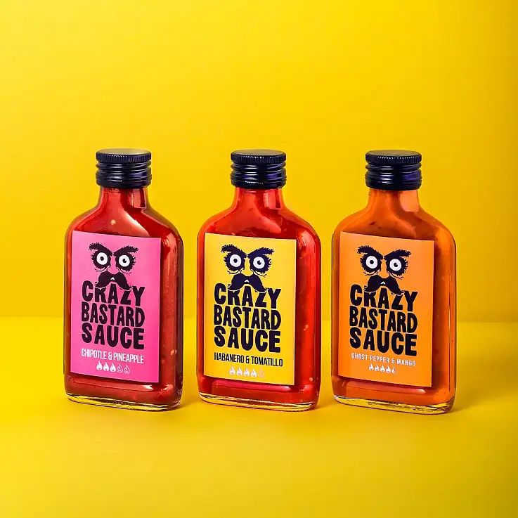 Crazy Bastard Scharfes Saucen-Set