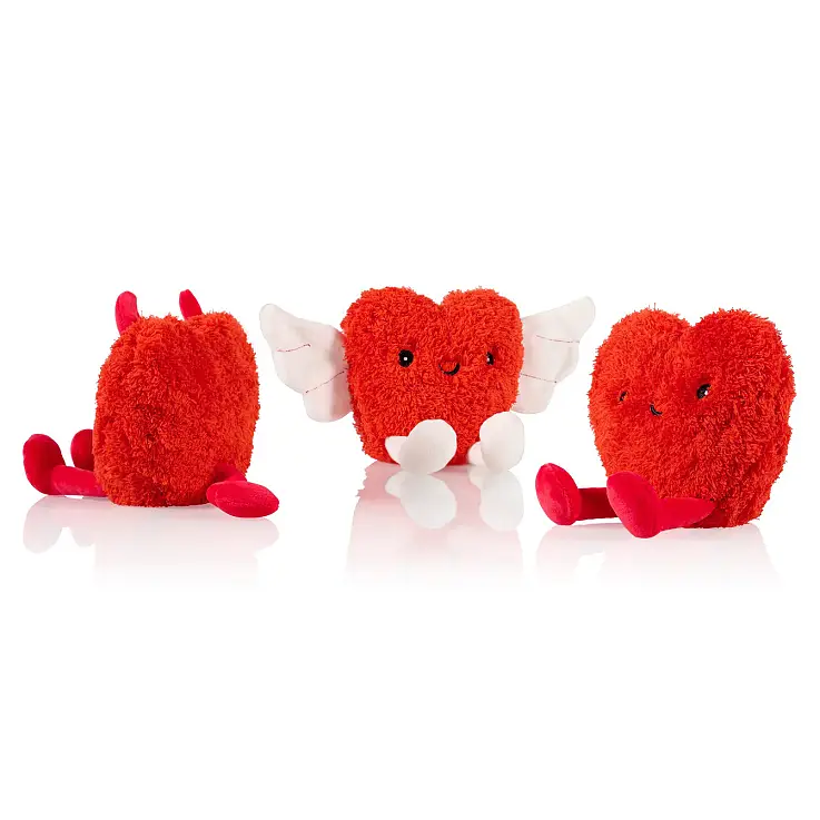 Heizkissen mit herzförmigen Samen