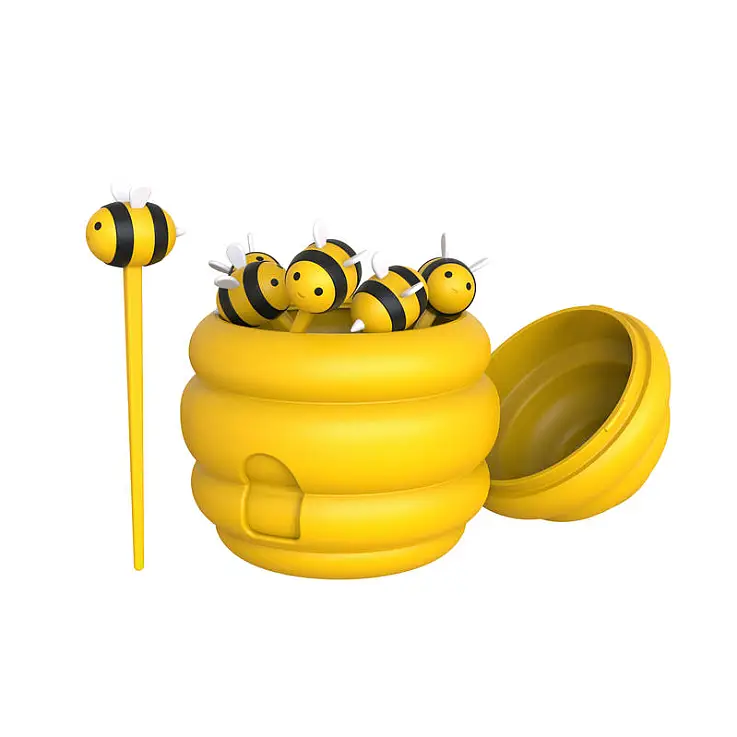 Enthält sechs Stöcke in Form einer Hummel